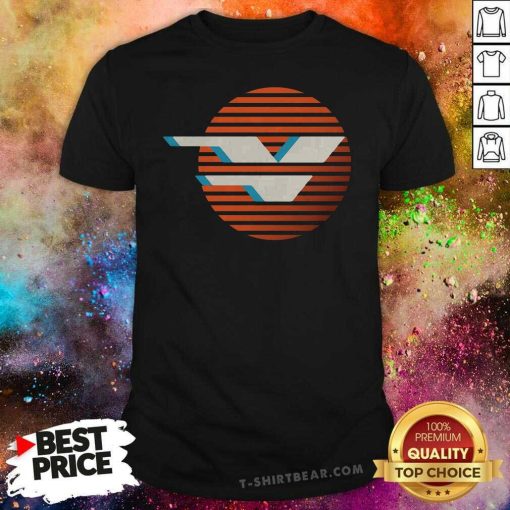 Premium Retro V Sunset T-Shirt