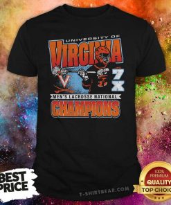 Premium University Of Virginia 7X Mens Lacrosse National Champions T-Shirt