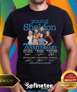 Premium Young Sheldon 7th Anniversary 2027-2024 T-Shirt