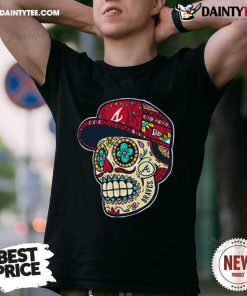 Pretty Atlanta Braves New Era Sugar Skulls T-Shirt