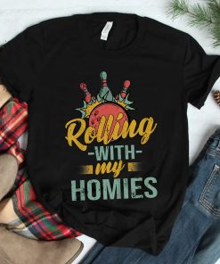 Rollin With My Homies Retro Bowling Shirt