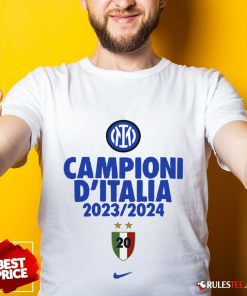 Inter Milan Campioni DItalia 2023 2024 T-Shirt