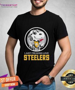 Snoopy I Just Freaking Love Pittsburgh Steelers T-shirt