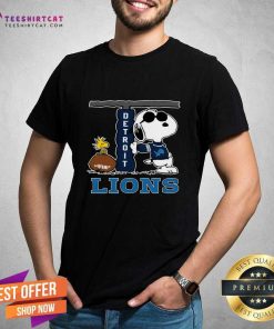 Snoopy Joe Cool And Woodstock The Detroit Lions T-shirt