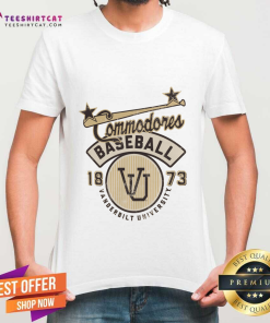 Offical Commodores Ivory Baseball T-Shirt