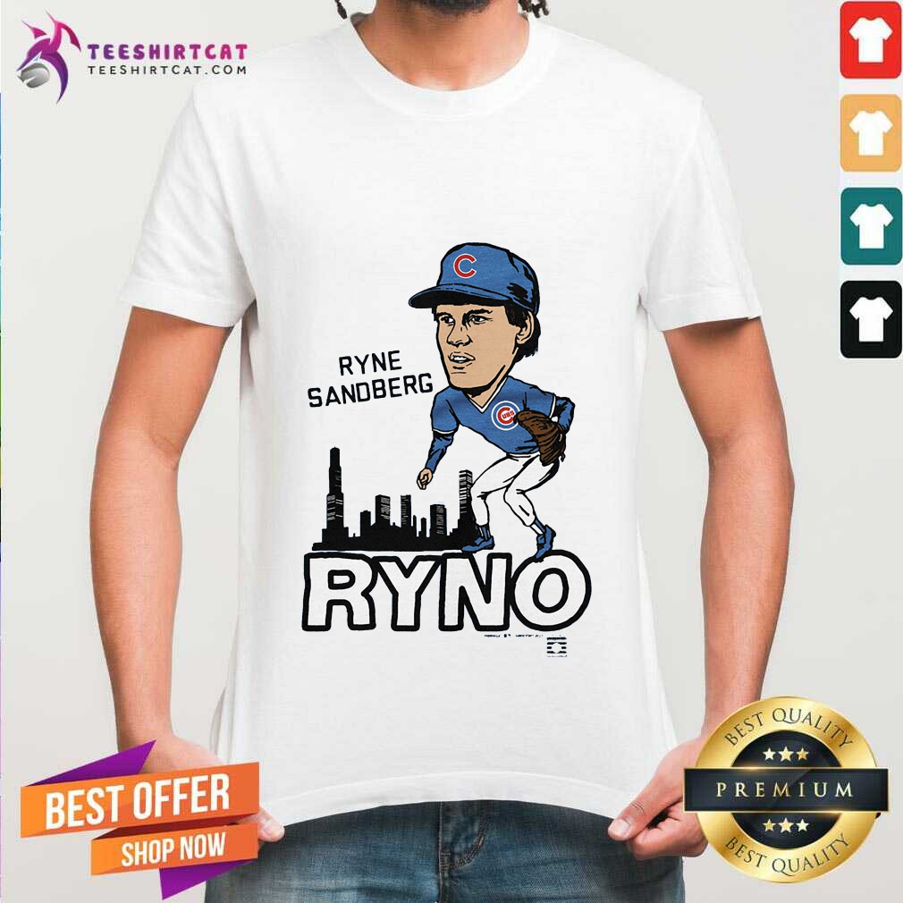 Shirt Offical Ryne Sandberg Chicago Cubs Homage Ryno Skyline T-Shirt