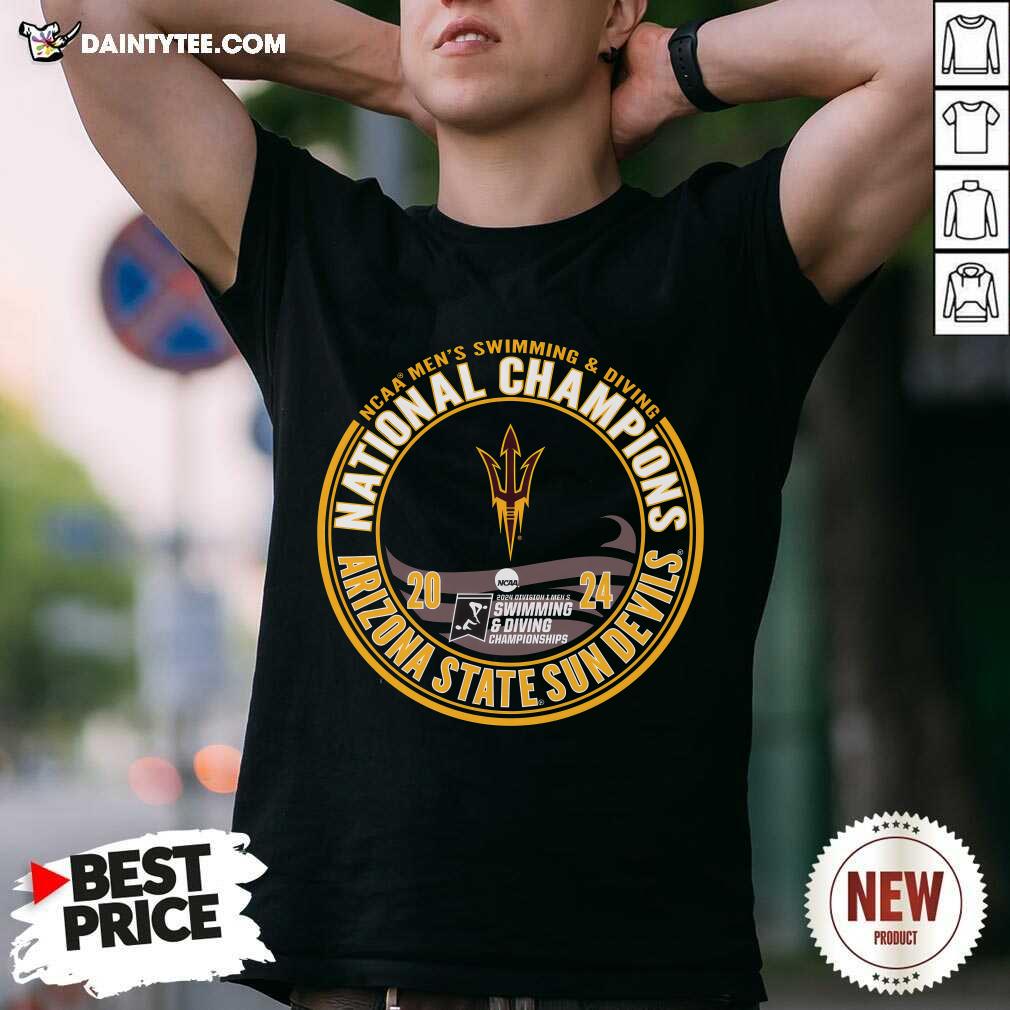 Shirt Arizona State Sun Devils 2024 NCAA Mens Swimming And Diving National Champions T-Shirt