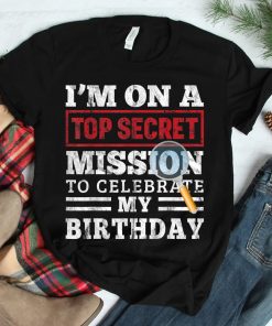 Spy Birthday Party Theme Top Secret Mission Shirt