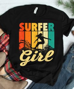 Surfer Girl Waves Surfing Trainer Surfboard Shirt