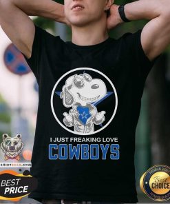 Snoopy I Just Freaking Love Dallas Cowboys T-shirt