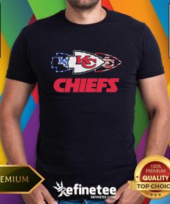 Official Kansas City Chiefs American Flag Celebrating 4th Of July T-Shirt