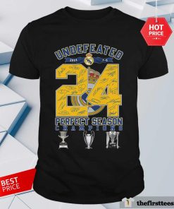 Awesome 2024 Undefeated Perfect Season C1 La Liga Champions T-Shirt