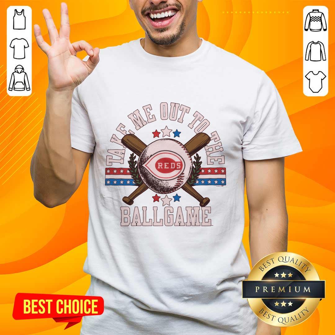 Shirt Awesome Cincinnati Reds Take Me Out To The Ballgame T-Shirt
