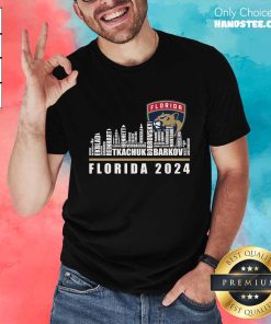 Awesome Florida Panthers 2024 Stanley Cup Champions City Skyline T-Shirt