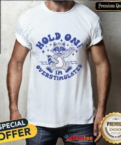 Awesome Hold On I'm Overstimulated T-Shirt