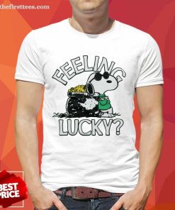 Awesome Peanuts Snoopy Feeling Lucky T-Shirt