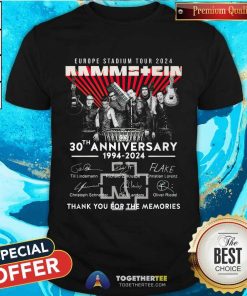 Awesome Rammstein 30th Anniversary 1994-2024 Europe Tour T-Shirt