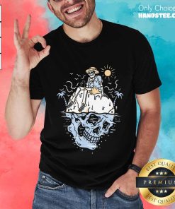 Awesome Skeleton Desert Island Skull T-Shirt