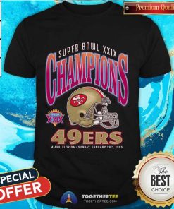 Awesome Super Bowl XXIX Champions San Francisco 49ers T-Shirt