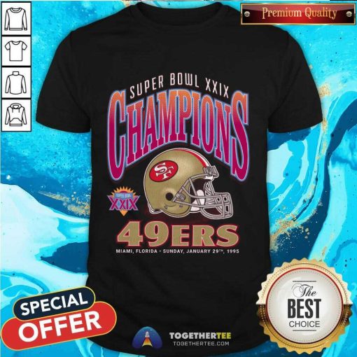 Awesome Super Bowl XXIX Champions San Francisco 49ers T-Shirt