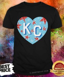 Awesome USA Stars KC Heart T-Shirt