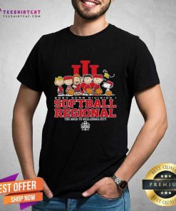 Funny Peanuts 2024 NCAA Softball Regional Indiana Hoosiers T-Shirt