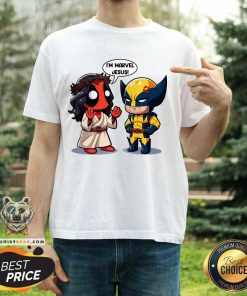 Good I'm Marvel Jesus Deadpool And Wolverine Cartoon T-Shirt