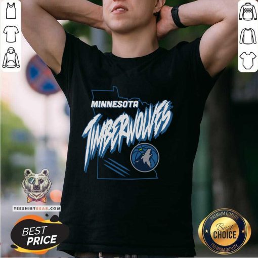 Good Minnesota Timberwolves Phoebe Minnesota Map T-Shirt