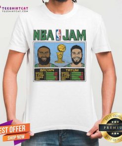 Good NBA Jam Celtics 2024 Champs Brown And Tatum T-Shirt