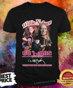 Good Willie Nelson 68 Years 1956-2024 For The Memories T-Shirt
