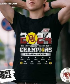 Great 2024 Big 12 Softball Tournament Champions Sooners T-Shirt