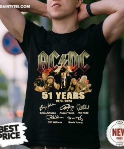 Great 51 Years AC DC 1973-2024 T-Shirt