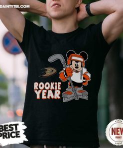 Great Anaheim Ducks Mickey Disney Rookie Year T-Shirt