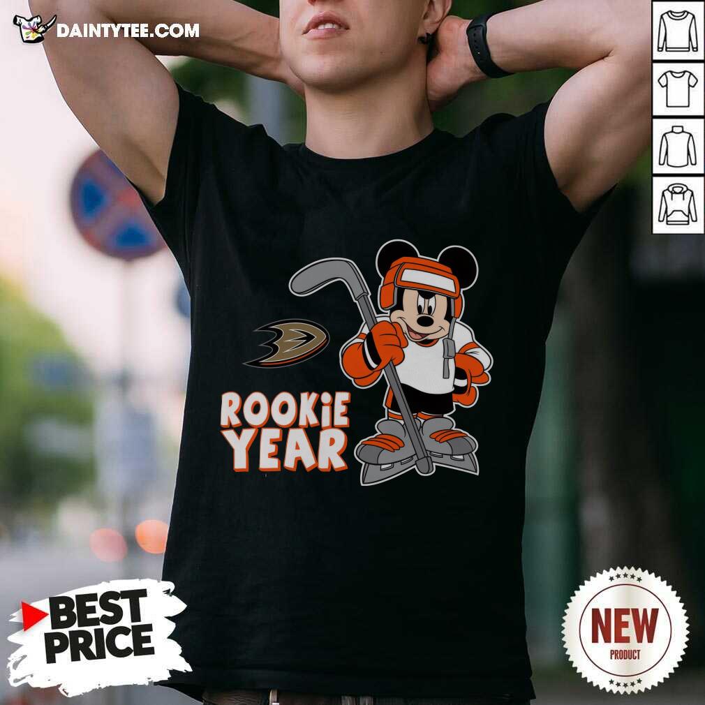 Shirt Great Anaheim Ducks Mickey Disney Rookie Year T-Shirt
