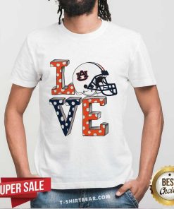 Great Auburn Tigers Love Helmet T-Shirt
