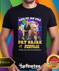 Great End Of An Era Pat Sajak 41st Anniversary Wheel Of Fortune T-Shirt