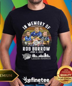 Great In Memory Of Rob Burrow June 2 2024 Leeds Rhinos T-Shirt