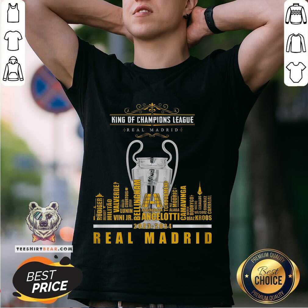 Shirt Great King Of Champions League Real Madird 15 2023-2024 3D T-Shirt