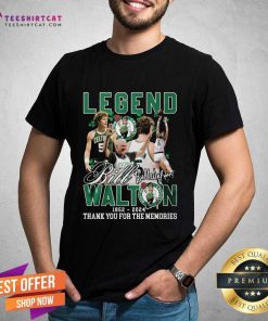 Great Legend Bill Walton 1952-2024 Thank You For The Memories T-Shirt