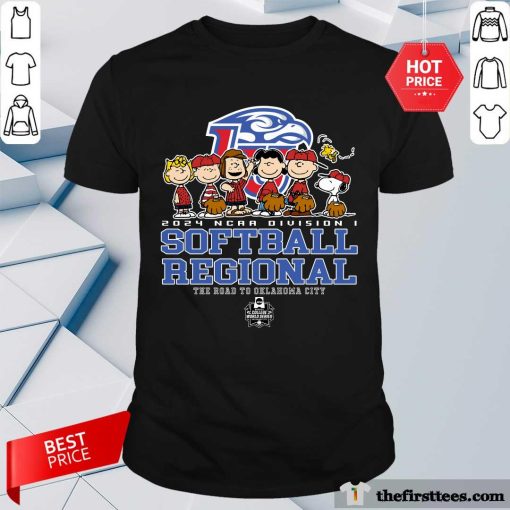 Great Peanuts 2024 NCAA Division I Softball Liberty Flames Logo T-Shirt