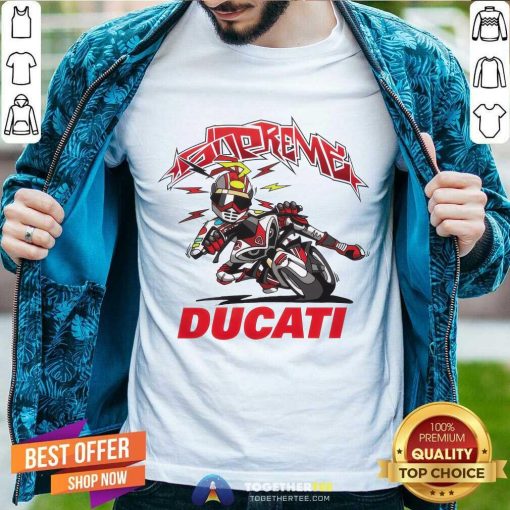Great Supreme Ducati Bike T-Shirt