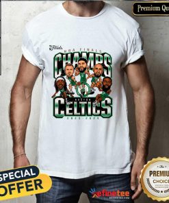 Hot Boston Celtics 2024 NBA Finals Champions Jumper Caricature T-Shirt