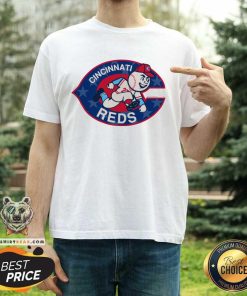 Nice Freedom Cincinnati Reds Mascot Baseball T-Shirt