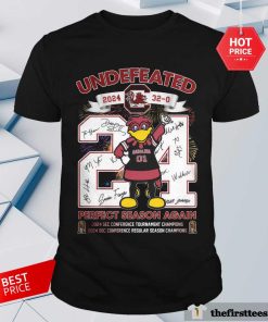 Nice Gamecocks Undefeated 2024 Perfect Season Again T-Shirt