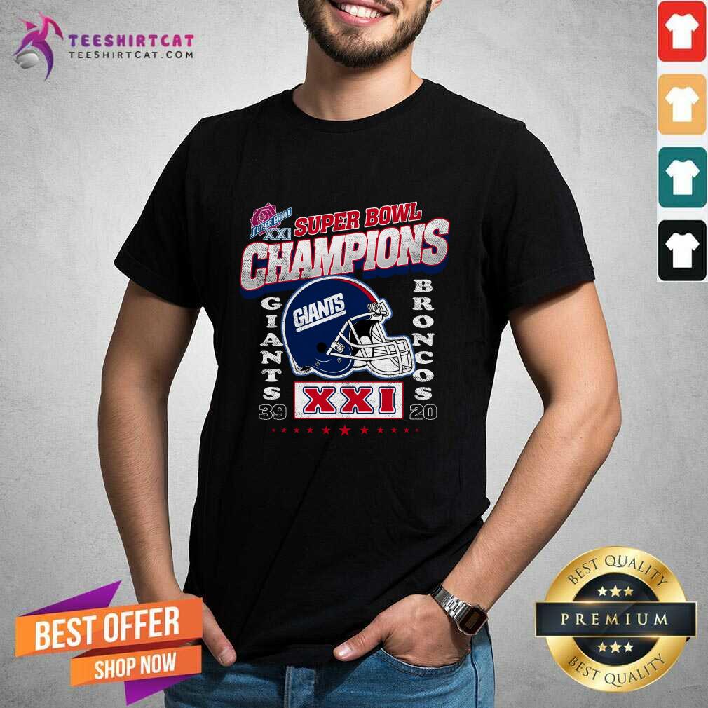 Shirt Nice New York Giants Hometown Super Bowl XXI Champions T-Shirt