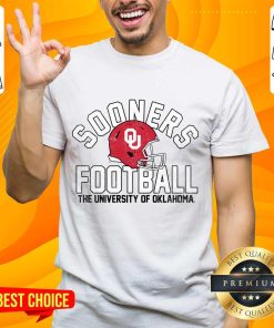 Nice Oklahoma Sooners Big & Tall Football Helmet T-Shirt