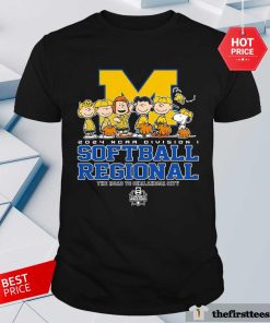 Nice Peanuts 2024 NCAA Softball Regional Michigan Wolverines T-Shirt