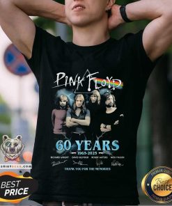 Nice Pink Floyd 60 Years Thank You For The Memories T-Shirt