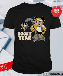 Nice Pittsburgh Penguins Mickey Disney Rookie Year T-Shirt