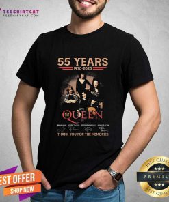 Nice Queen Band 55 Years Thank You For The Memories T-Shirt